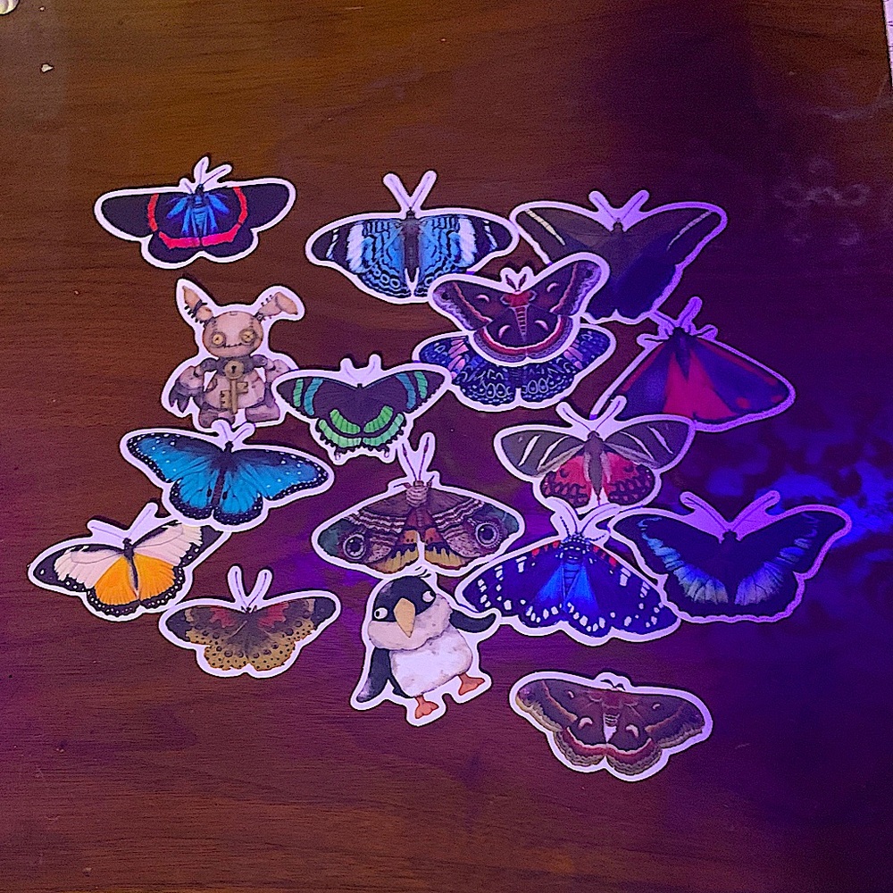 Butterfly Moth Stickers